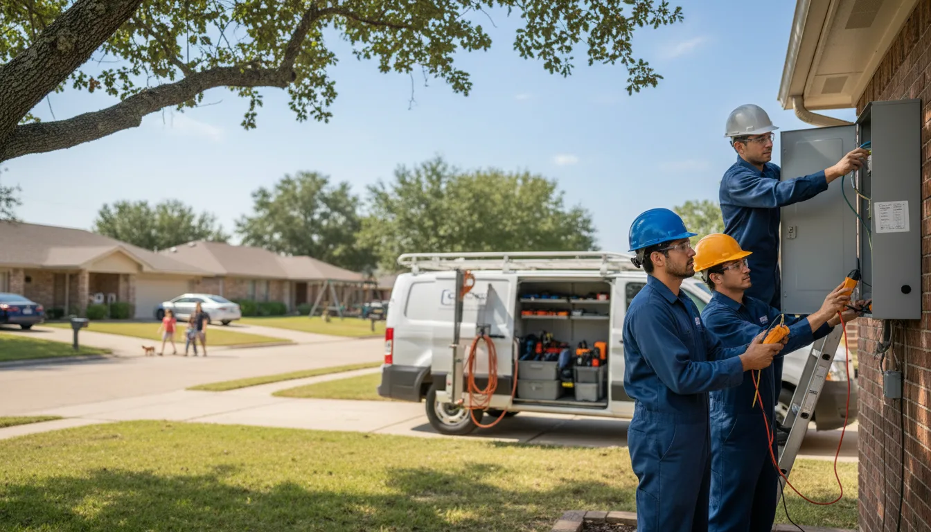 Certified electrician providing emergency electrical services in Saint Anthony, IA